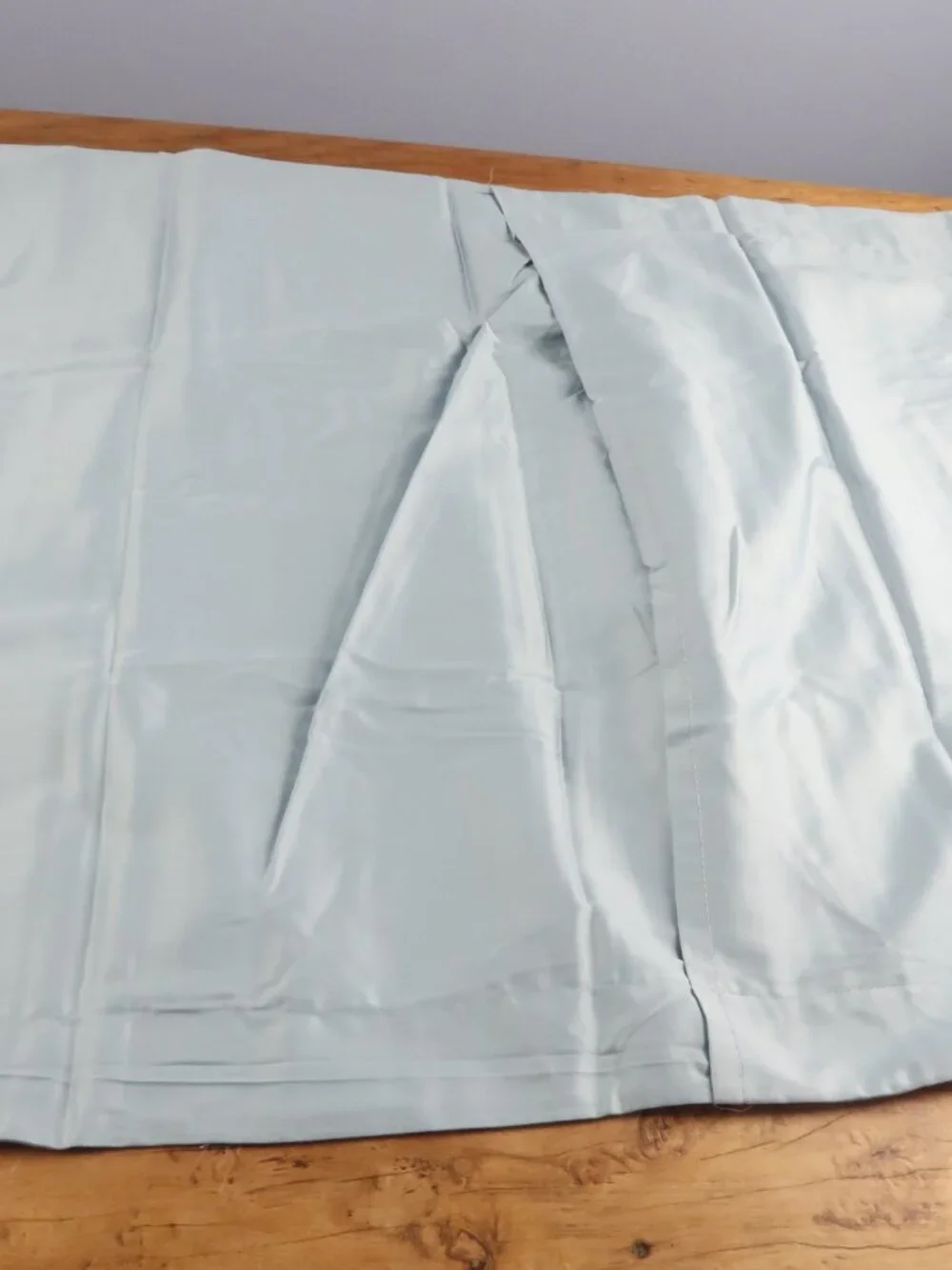 CITY FURNITURE REST & RENEW BLUE COTTON SATEEN KING SHAM SET 2 PIECES NEW